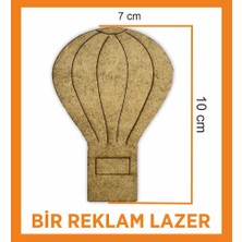 Bir Lazer Eğlenceli Hava Balonu Ahşap Boyama Tatil, Hobi,  Kreş Anaokulu Için Aktivite 10 Adet