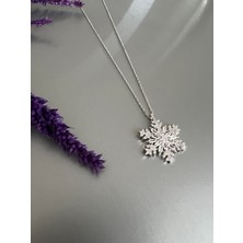 Zeta Jewel Kar Tanesi Gümüş Kolye