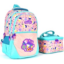 Ortopedik Çok Gözlü Ilkokul Sırt Çantası ve Beslenme Çantası Seti 1350