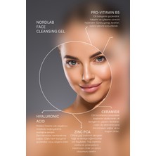 NORDLAB Yüz Temizleme Jeli Canlandırıcı 400 ml Hyaluronic Acid Ceramide Zinc Pca