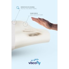 Visco Fly Visco Boyun Destekli Çift Yönlü Yastık - 54  cm  * 40  cm  * 12  cm  * 10  cm