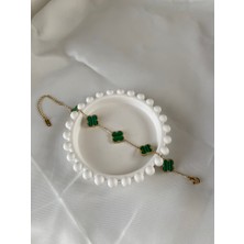 Mesel Yonca Model Çelik Bileklik