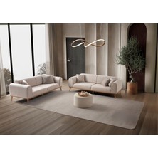 Edsy Home Rebull 3+3 Koltuk Takımı Sütlü Kahve