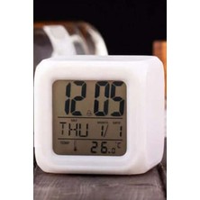 Renk Değiştiren Küp Şekilli Saat Masa Saati Küp Saat Dekor