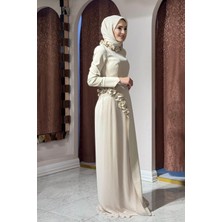 Whıte Corner Abiye 3225 Bej