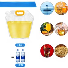 Cocoloco Home 2 Adet Dayanıklı Plastik Içecek Çantası 2 Litre