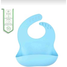CKM Silikon 5li Bebek Mama Seti- Mama Önlüğü Mama Tabağı Kaşığı Bardak Diş Kaşıyıcı