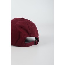 Kp Nakışlı Baseball Cap Şapka - Bordo
