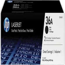 Hp CB436AF (36A) Sıyah 2 Lı Paket Toner 2.000 Sayfa