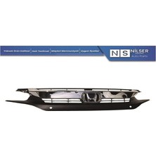 Honda Civic Ön Panjur Krom Park Sensör Delikli Armalı 2016-2018