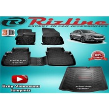 Peugeot 301 3D Paspas + Bagaj Havuzu Set Siyah 2012-2019 Rizline N11.5944