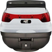 Motoanl Motosiklet Arka Çanta Beyaz Üst Taşıma Aparatı 52 lt Hacim Modeli