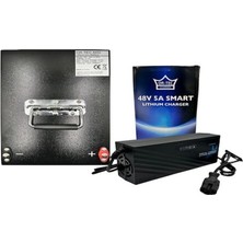 Ortec 48V 15AH 14 Ah Uyumlu Lityum Lifepo4 Elektrikli Motosiklet Aküsü - Ortec 48V 5A Lityum Şarj Cihazı Seti