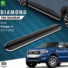 Drs Tuning Ford Ranger 3 Diamond Krom Yan Basamak 203 cm 2012-2022