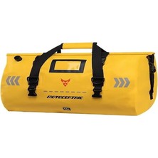 Motocentric 11-MC-0151 500D Pvc Kumaş Motosiklet Seyahat Kuyruk Çantası-Sarı