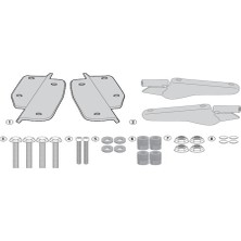 Givi SR1144 Honda CRF1000 Afrıca Twın 16-17 Arka Çanta Taşıyıcı