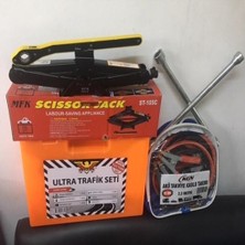 Trafik Seti +Bijon Anahtarı+ Kriko+ Akü Takviye Kablo-4 Lü Seti