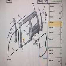 Peugeot Sol Yan Duvar Sacı Camlı Tek Kapılı Partner Berlingo 8500.NK