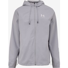 1390149-011 Ua Rival Wvn Windbreake Fermuarlı Yaka Loose Fit Gri Erkek Rüzgarlık