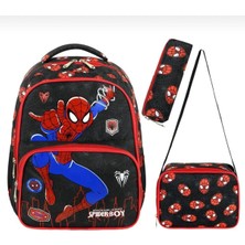 Dijital Baskılı Ilkokul Çantası 3 Lü Set (Çanta + Termal Beslenme + Kalemlik)