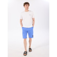 Discovery expedition d4sm-sht3221 mavi standart  erkek sweat şort