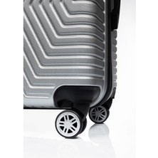 Çanta Aksesuar Mujde G&d Polo Suitcase Abs 3'lü Lüx Valiz Seyahat Seti