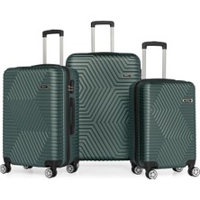 G&d Polo Suitcase Abs 3'lü Lüx Valiz Seyahat Seti