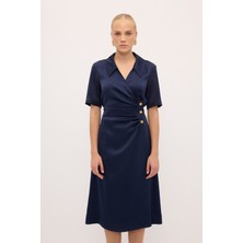 Love My Body Büzgülü Kısa Kol Elbise