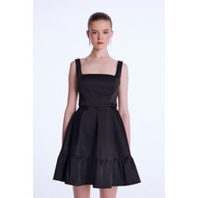 adL Night Zoom Taş Detaylı Mini Elbise