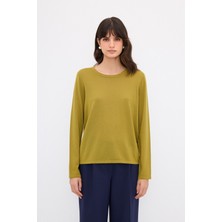 adL Bisiklet Yaka Yün  Triko Kazak Olive 13943162001