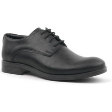 Rakerplus Siyah Mat Bağcıklı Oxford Çocuk Okul Ayakkabısı