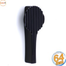 Badem10 Rinox Siyah Plastik Kulp Düğme Çekmece Mutfak Salon Çocuk Odası Mobilya Dolabı Dolap Kulpu