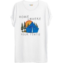 Milo Kastel T-Shirt - Beyaz Kamp Xxl