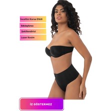 Lidya Cottone Yeni Seri Kaymaz Kadın Toparlayıcı Vücut Şekillendirici Lazer Kesim String Korse
