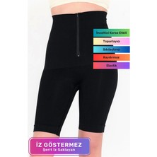 Doğum Sonrası Şekillendirici Iz Göstermeyen Kadın Fermuarlı Toparlayıcı Klasik Korse