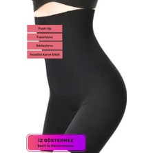 Lidya Cottone Lazer Kesim Kaymaz Vücut Şekillendirici Iz Göstermeyen Yüksek Bel Push-Up Destekli Toparlayıcı Korse