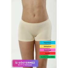 Lidya Cottone Yeni Sezon Lazer Kesim Kaymaz Iz Göstermeyen Toparlayıcı Kadın Düşük Bel Dikişsiz Boxer Külot