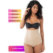 Özel Üretim Kaymaz Vücut Şekillendirici Etkili Iz Göstermeyen Yüksek Bel Slip Korse
