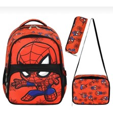 Dijital Baskılı Ilkokul Çantası 3 Lü Set (Çanta + Termal Beslenme + Kalemlik)