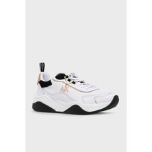 Kadın Armani Exchange Kalın Tabanlı Sneaker Ayakkabı - Beyaz