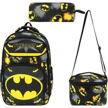 Karakter Desenli Ortopedik Sırt Destekli Beslenmelik ve Kalemlikli Ilkokul Sırt Çantası / 935