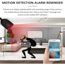 Mini Wifi Güvenlik Kamera (Uzaktan Izleme-Ses Dinleme-Hafıza Kart Kayıt-Hareket Algılama)