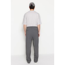 Gri Wide Leg Kumaş Pantolon TMNSS23PL00039