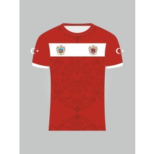 Sportech Türkiye-Azerbaycan Kurt Motifli Forması Tek Üst K0173 116 Yazılı Kişiye Özel