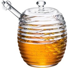 Madame Coco Lorenzo Kaşıklı Cam Bal Kavanozu - 240ml