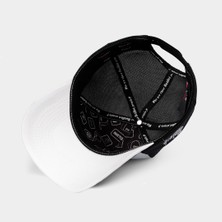 BlackBörk V1 Trucker Aslan - 9sb Kod Logolu Unisex Beyaz-Siyah Şapka (Cap)