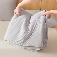 Out Yuy Serinletici Yaz Yorganı 1 Adet Yumuşak Nefes Alabilen Hafif 150*200CM Açık Gri (Yurt Dışından)