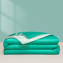 Out Yuy Serinletici Yaz Yorganı 1 Adet Yumuşak Nefes Alabilen Açık 150*200CM Açık Yeşil+Koyu Yeşil (Yurt Dışından)