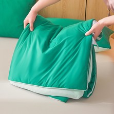 Out Yuy Serinletici Yaz Yorganı 1 Adet Yumuşak Nefes Alabilen Açık 150*200CM Açık Yeşil+Koyu Yeşil (Yurt Dışından)