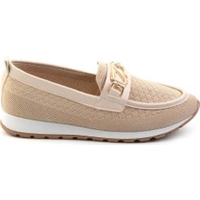Bambi Bej  Kadın Loafer Ayakkabı K01311000482
